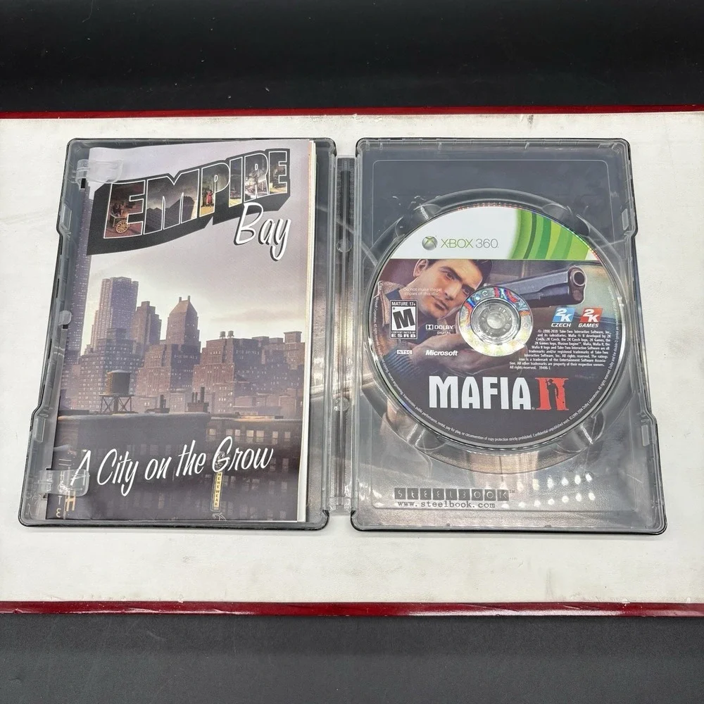 Mafia II (Microsoft Xbox‎ 360, 2010) Steel Book Edition Excellent CIB